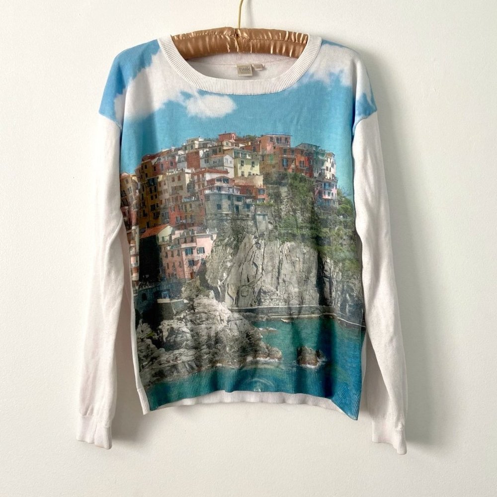 Simon's Twik City Print Photorealistic Sweater